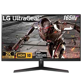 LG 165Hz対応 WQHD 31.5インチ ゲーミングモニター 31.5インチ UltraGear™ WQHD＠165Hz対応ゲーミングモニター